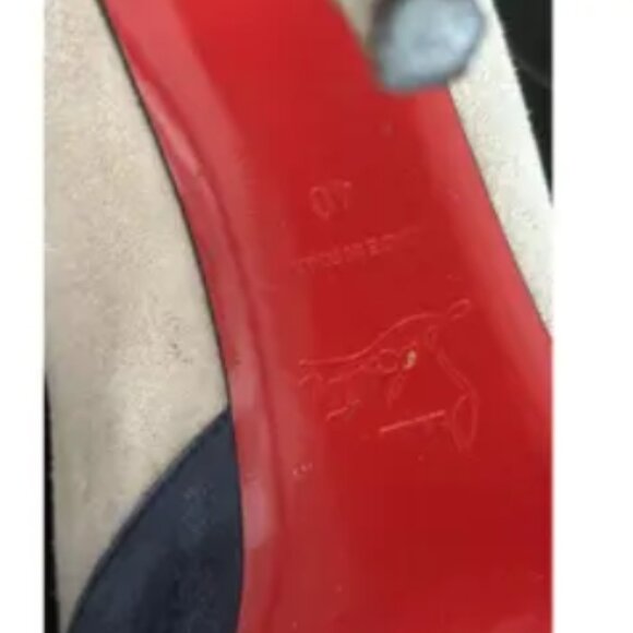 FAIR WORN Christian Louboutin Heels  40EU  Multicolour, Suede - Picture 7 of 7